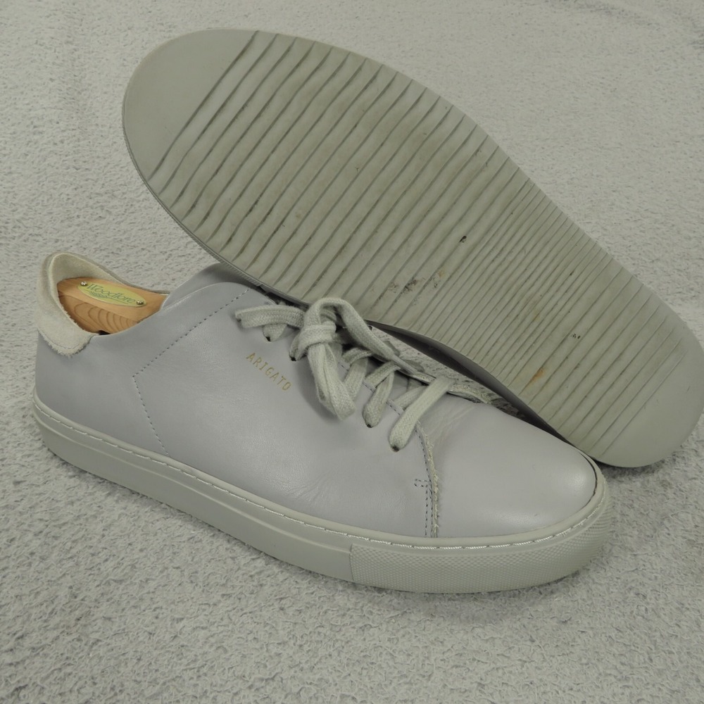 Axel Arigato Clean 90 Grey Leather Low Sneakers Mens 42 US 9 Casual Shoes